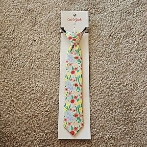 Cat & Jack Boys Floral Zip Necktie Size Small Medium